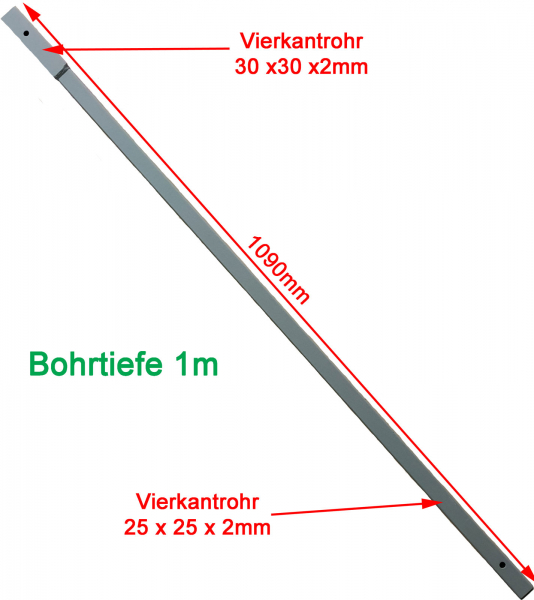 90 mm Erdbohrer 10 m