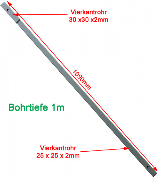 110 mm Erdbohrer 8 m