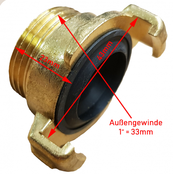 Schnellverbinder für GEKA mit AG 1"