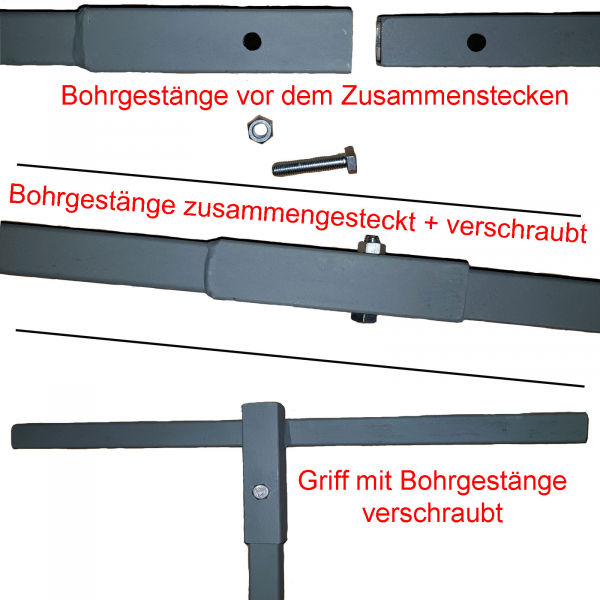 70 mm Erdbohrer 8 m